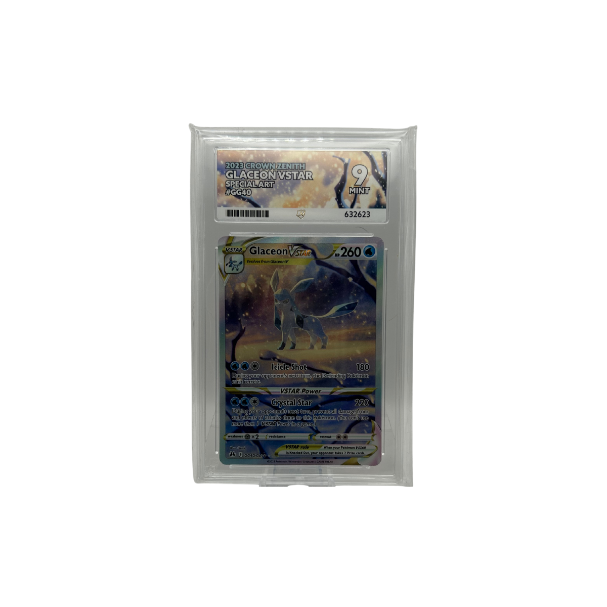 Glaceon #GG40 Crown Zenith ACE 9