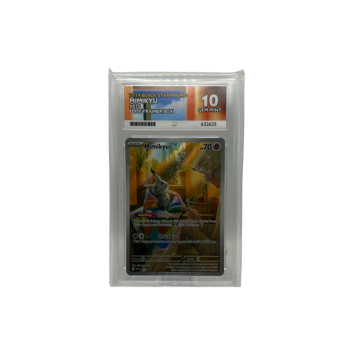 Mimkyu #075 Paldean Fates ETB Promo ACE 10