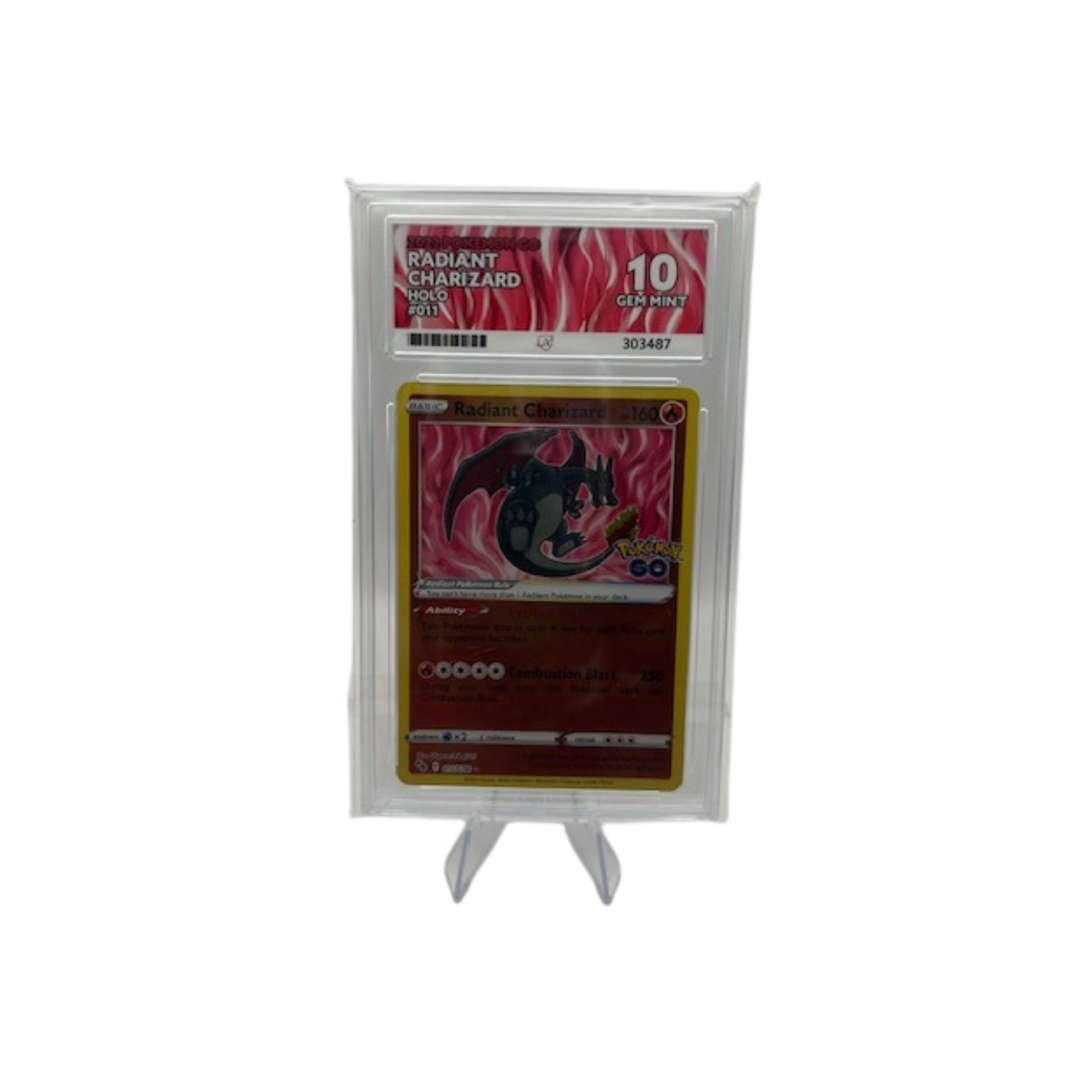 Radiant Charizard #011 Pokemon GO ACE 10