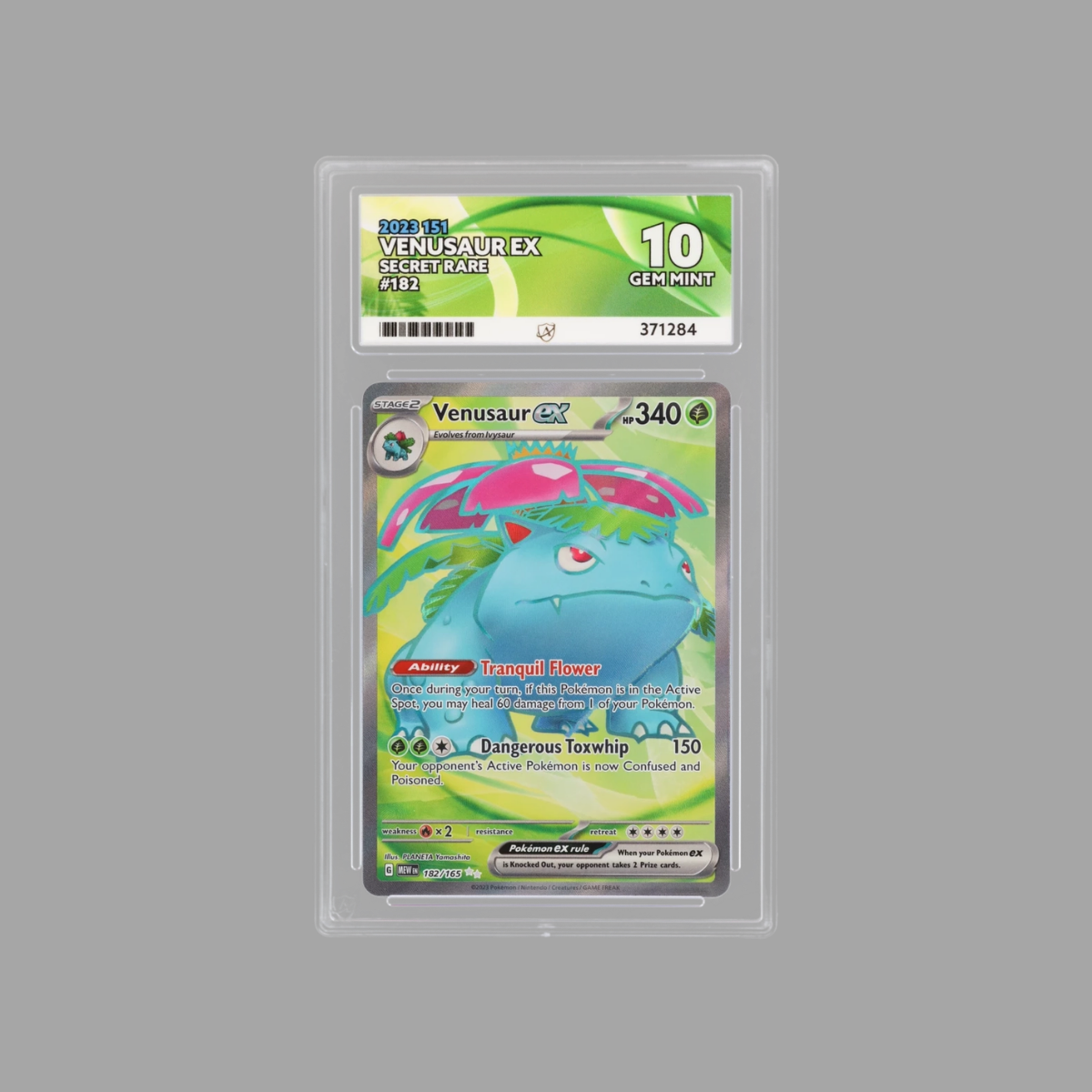 Venusaur EX Secret Rare #182 ACE GEM MINT 10