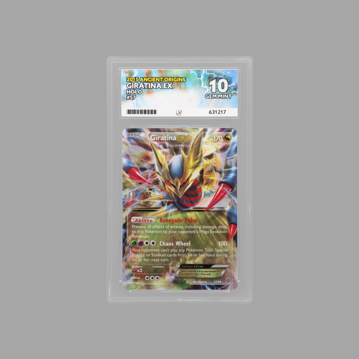 Giritina EX Ancient Origins #57 2015 ACE GEM MINT 10